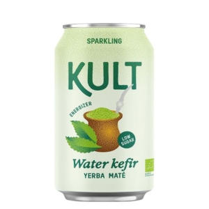 Vesikefiirijuoma Yerba Mate on raikas ja pirskahteleva virvoitusjuoma. Sisältää luontaisesti postbiootteja. Kult.